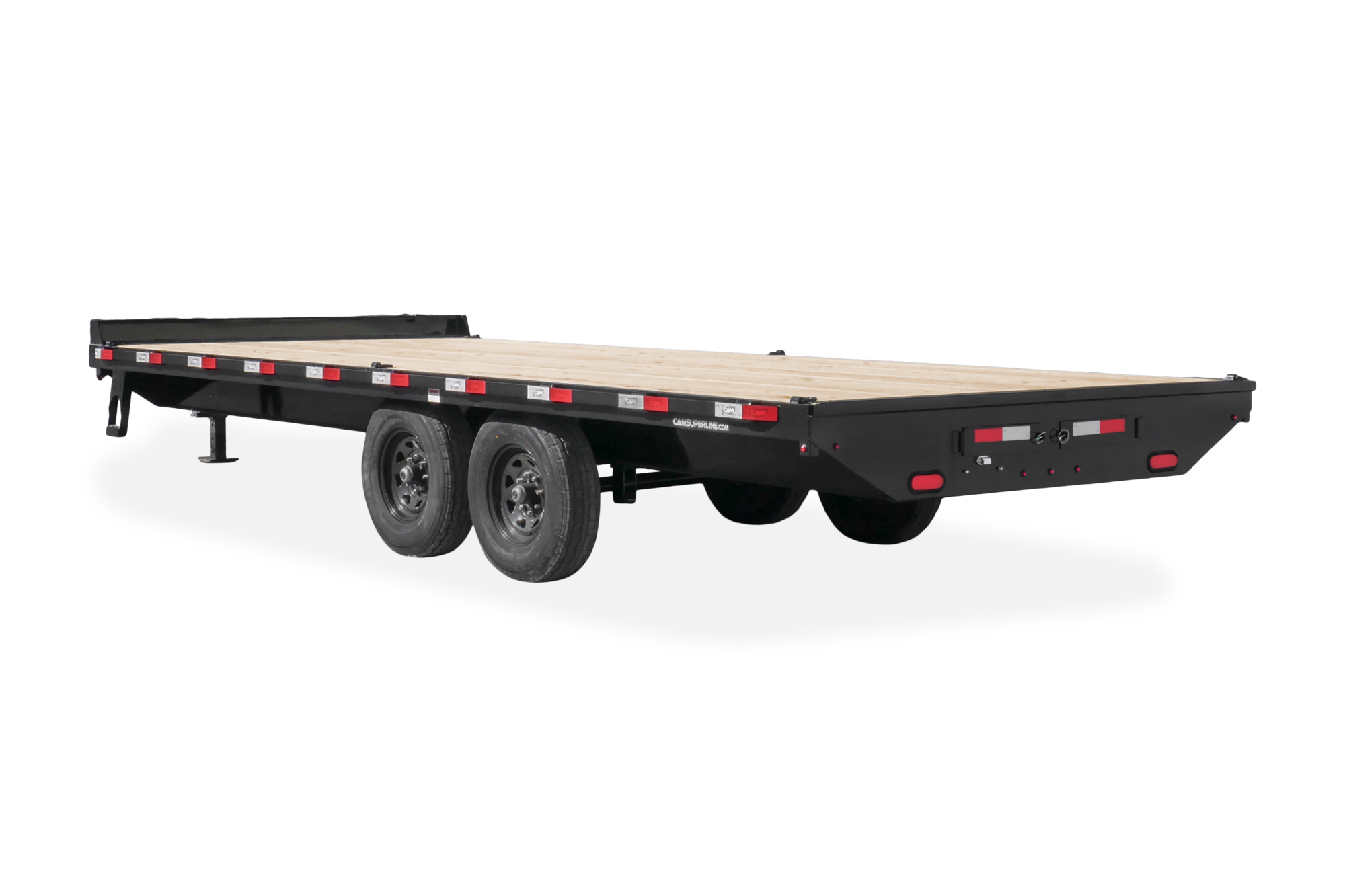 CAM Superline Deckover Flatbed Trailer Rear Hero Image