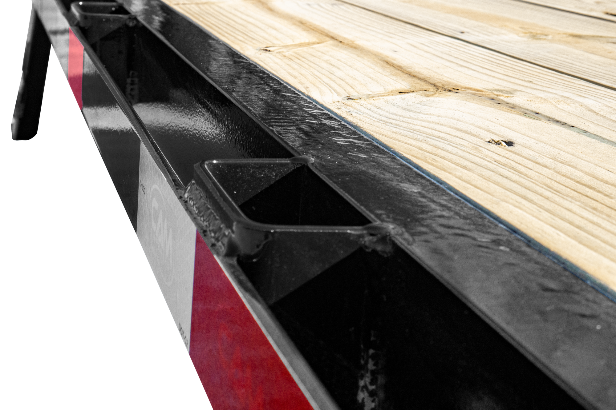 CAM Superline Deckover Flatbed Trailer Stake Pockets