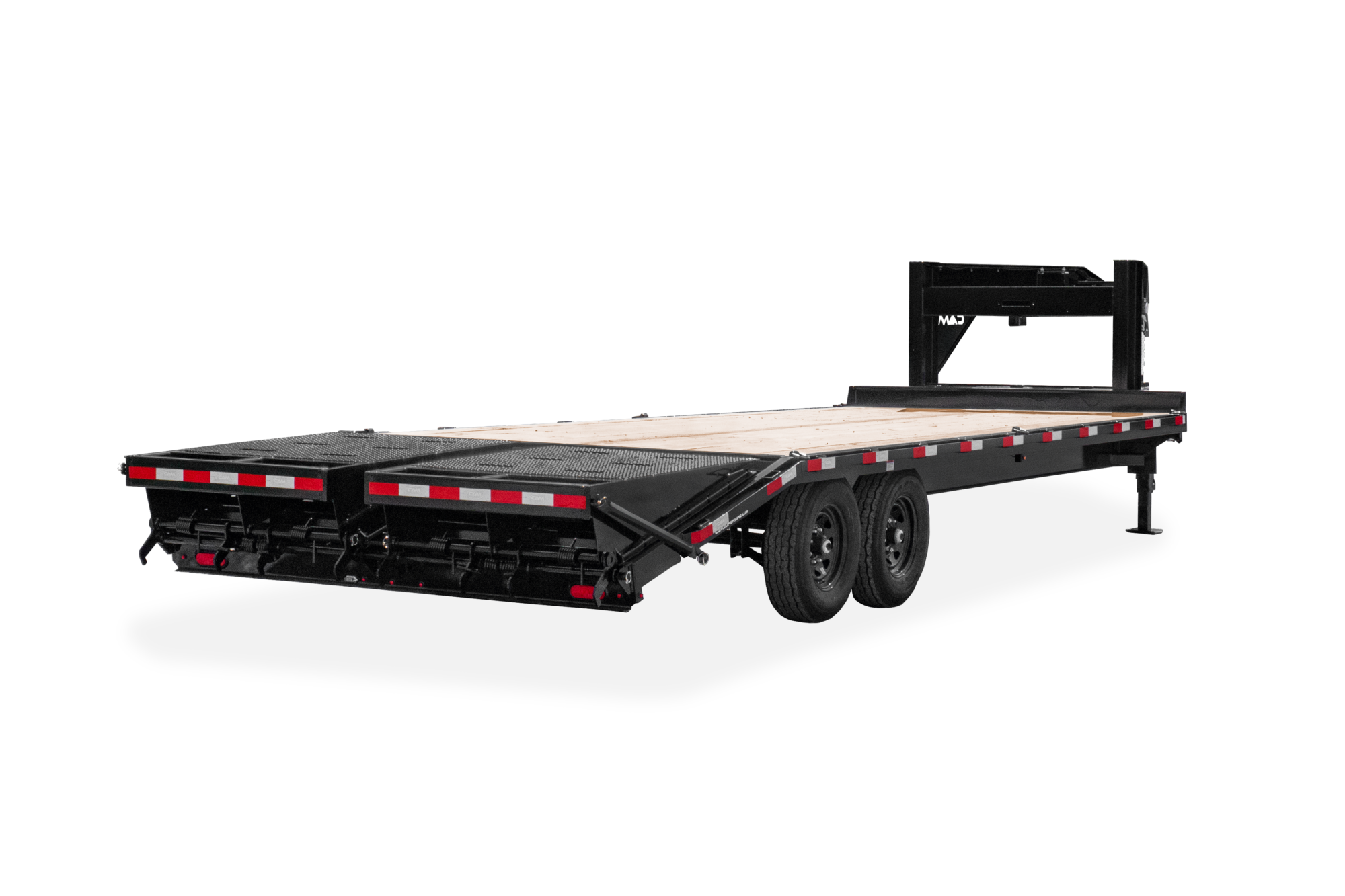 CAM Superline Deckover Beavertail Trailer Super Ramps Up