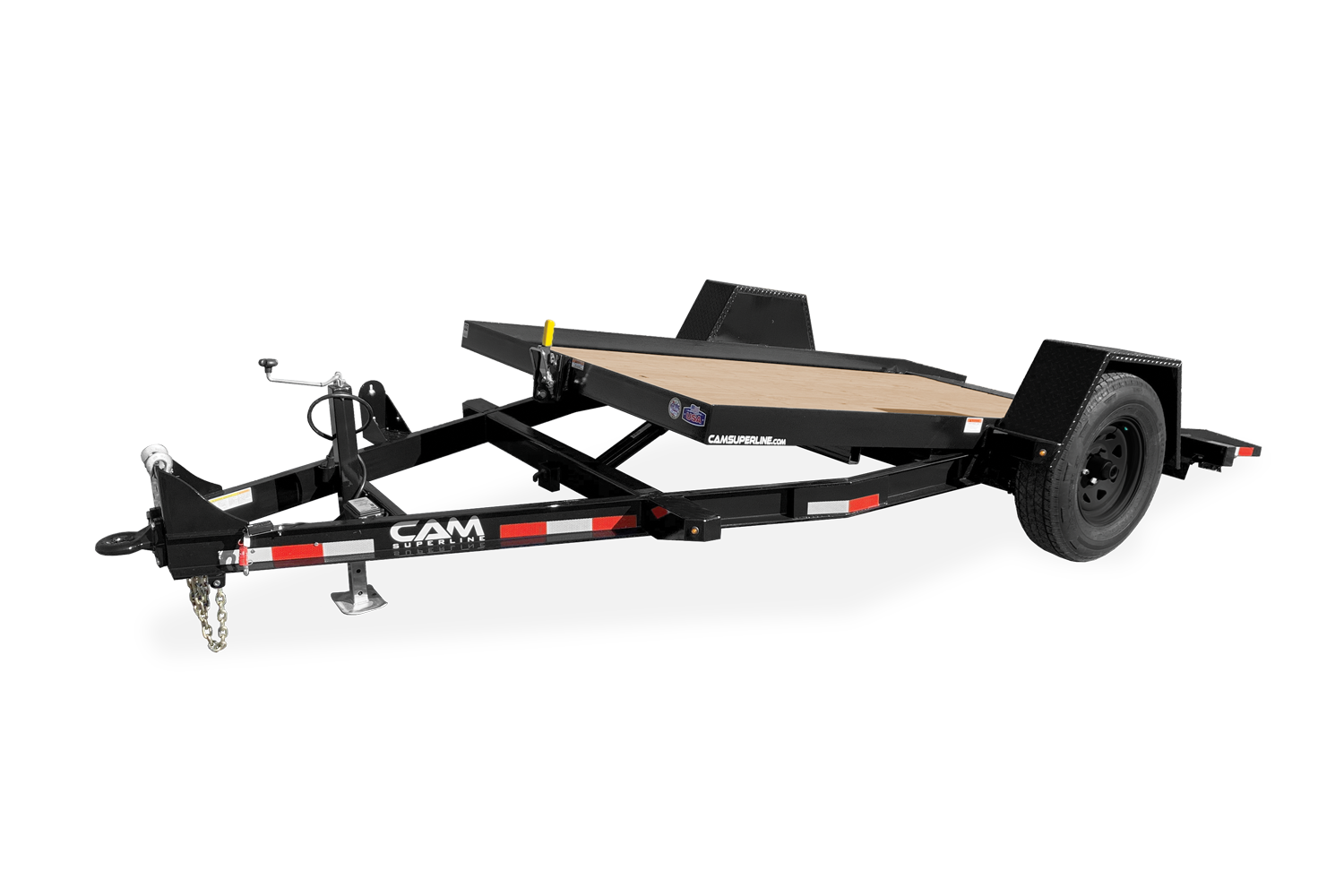CAM Superline Single Axle Tilt Trailer Front Tilted