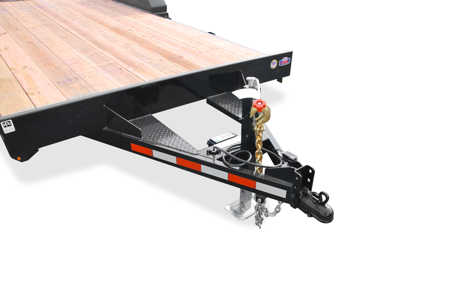CAM Superline Wood Deck Car Hauler Trailer Tongue