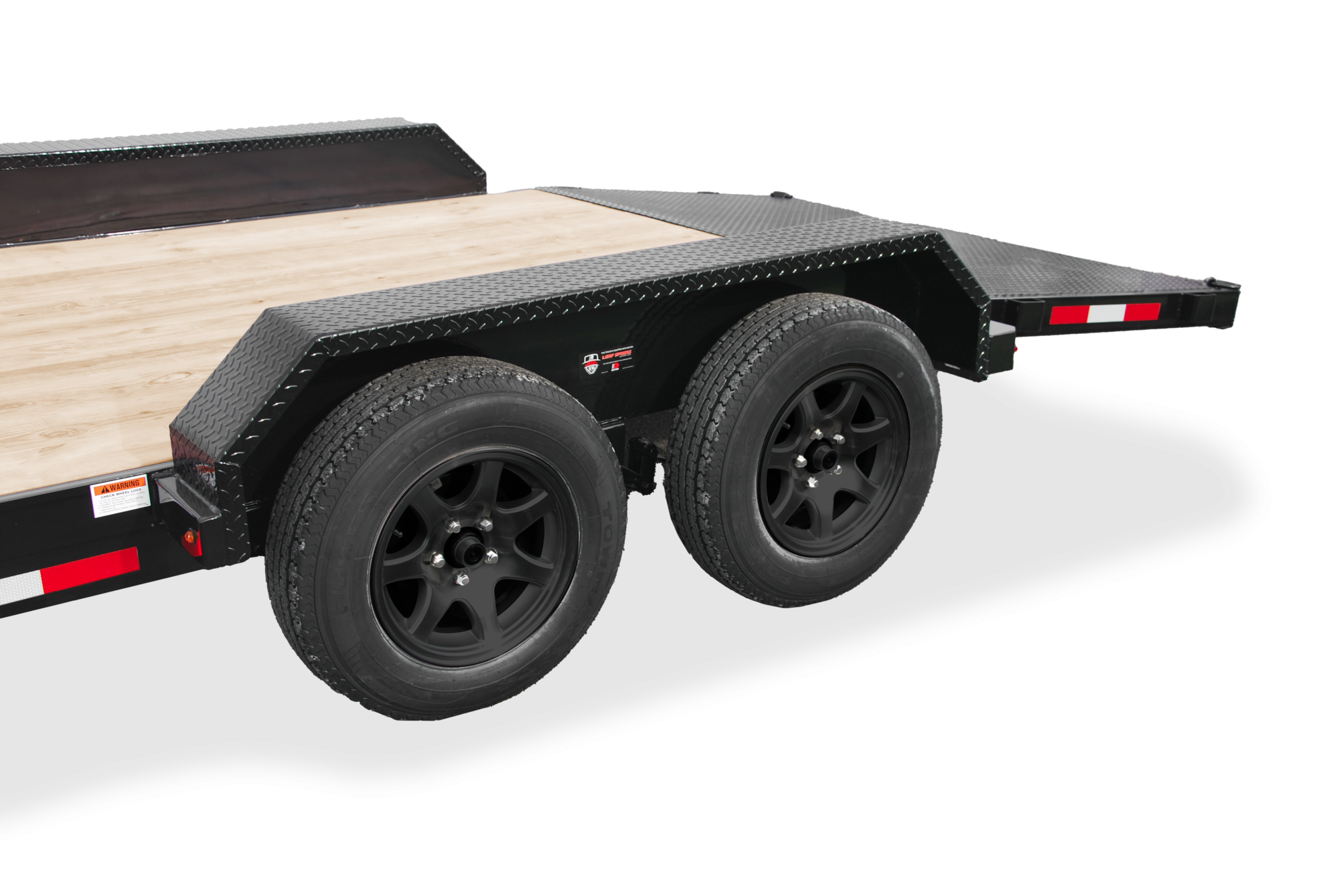 CAM Superline Wood Deck Car Hauler Trailer Wheels