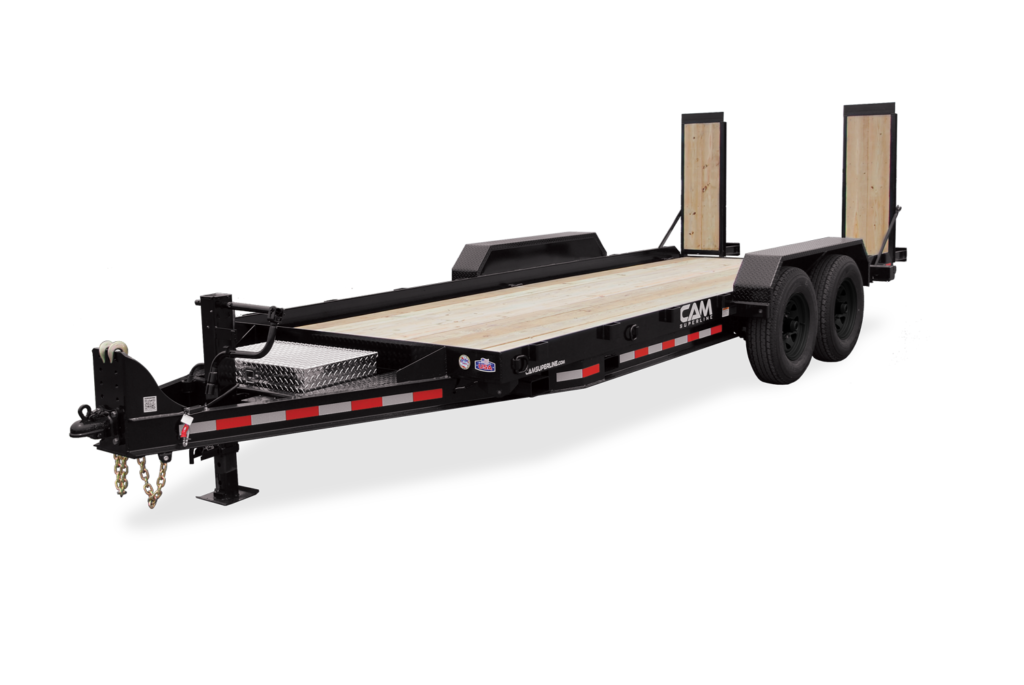 CAM Angle Frame Equipment Trailer Front Black Wheel