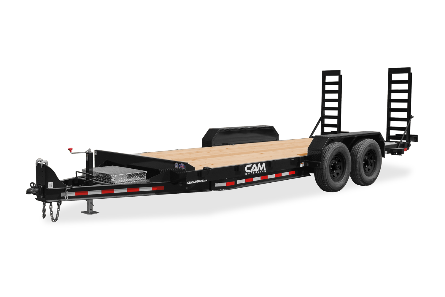 CAM Channel Frame Equipment Hauler Trailer Front Bulk Wheel