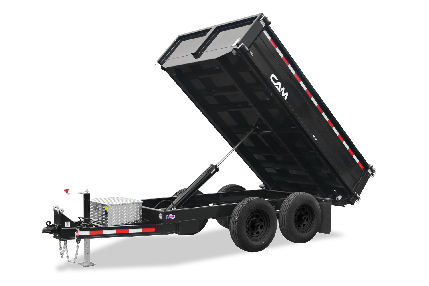 CAM Deckover Dump Trailer Front Bulk Wheel