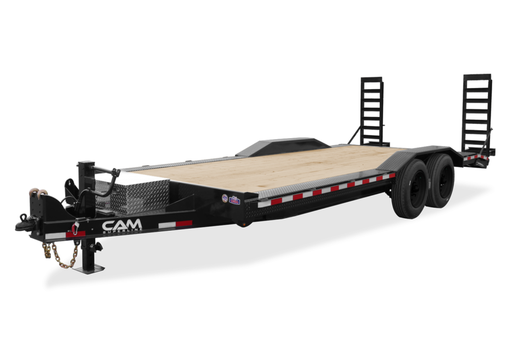 CAM Full Width Equipment Hauler Trailer Full Front View
