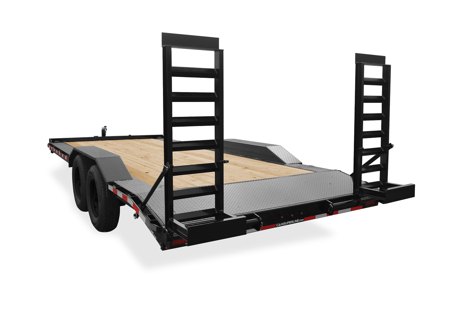 CAM Full Width Equipment Hauler Trailer Rear View