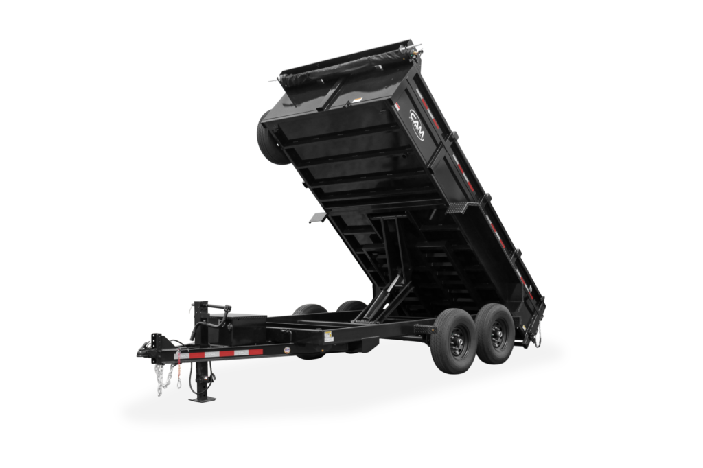 CAM Scissor Hoist Dump Trailer Front Up