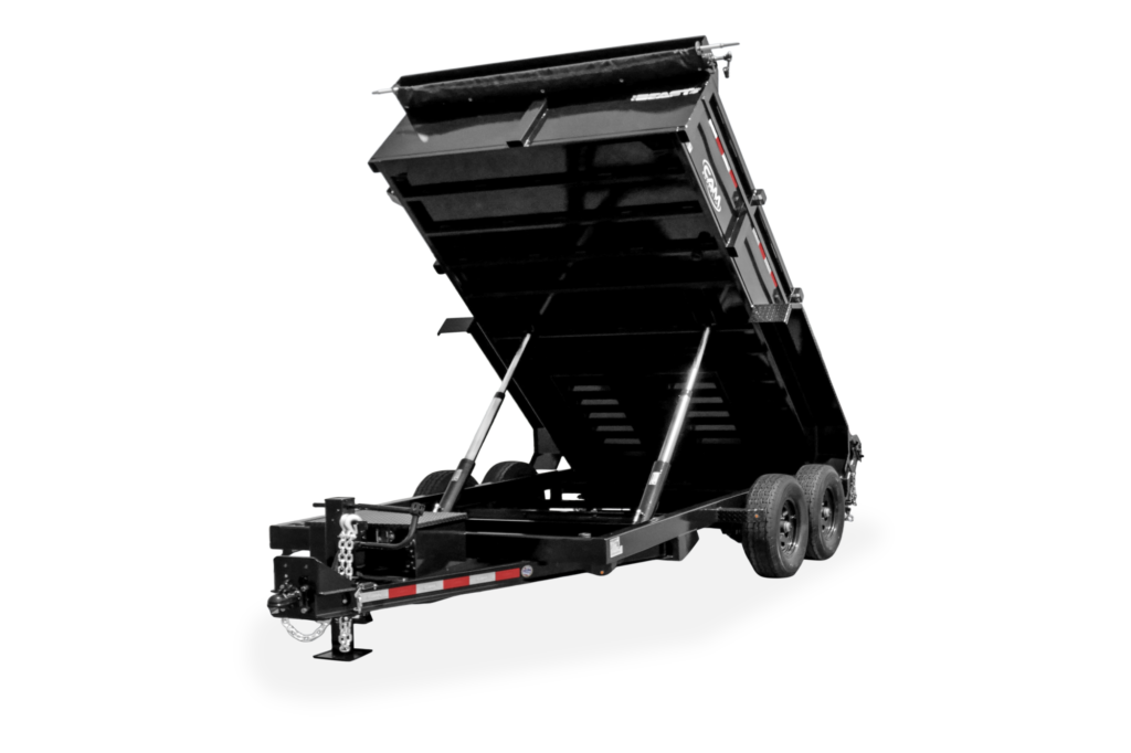 CAM Superline The BEAST Dual Telescopic Dump Trailer Front Up